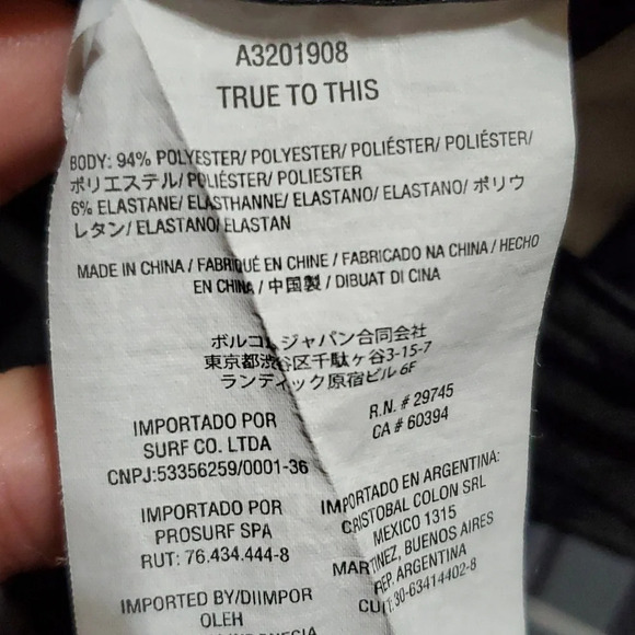 Volcom plaid black white hybrid shorts euc - Picture 3 of 6